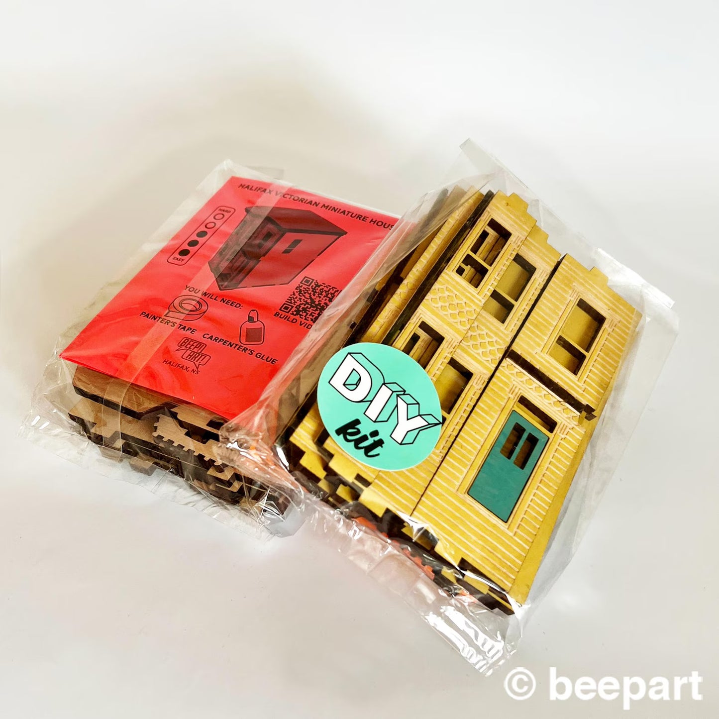 Build it Yourself Victorian Miniature House- Wood DIY booknook house 1:48 scale