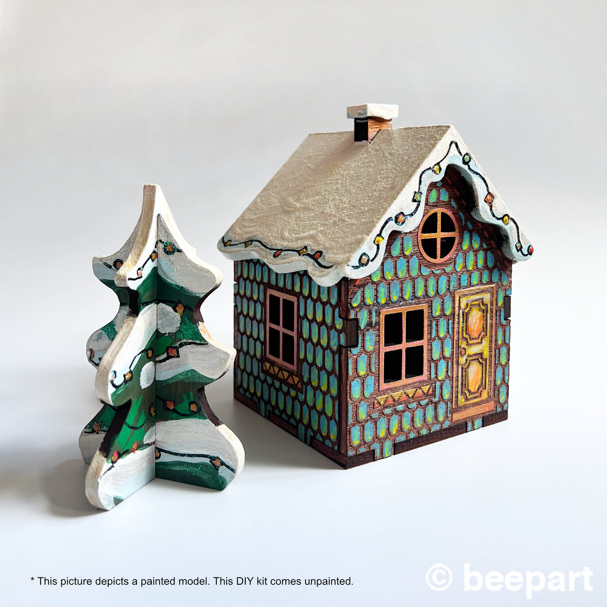 Build & Paint Gingerbread Miniature House