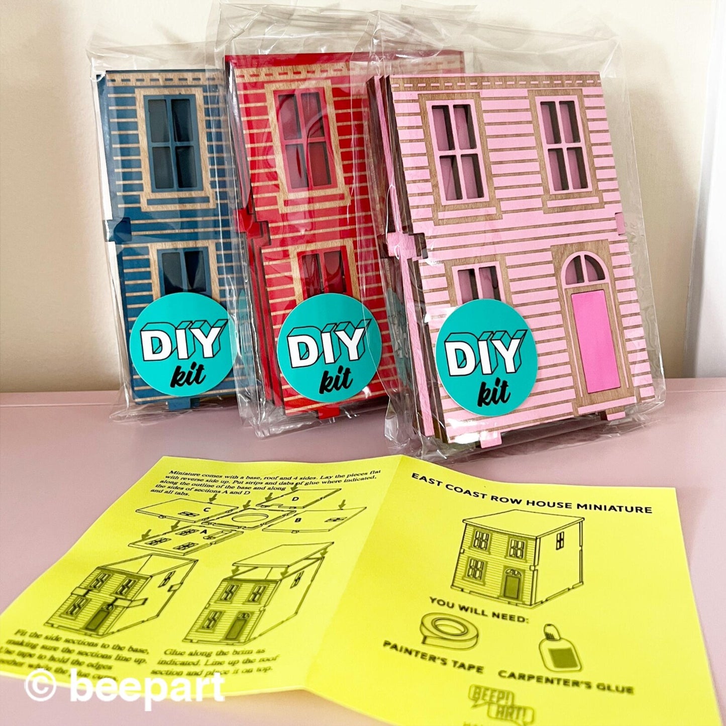 Build Your Own Miniature Row House DIY Kit