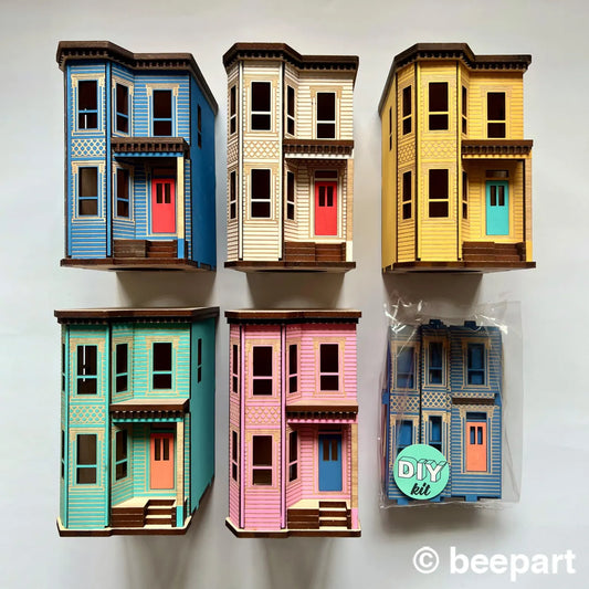 Build it Yourself Victorian Miniature House- Wood DIY booknook house 1:48 scale