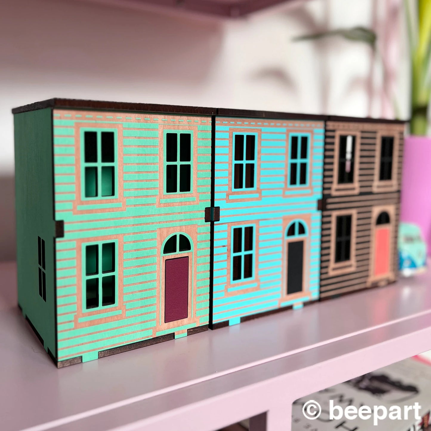 Build Your Own Miniature Row House DIY Kit