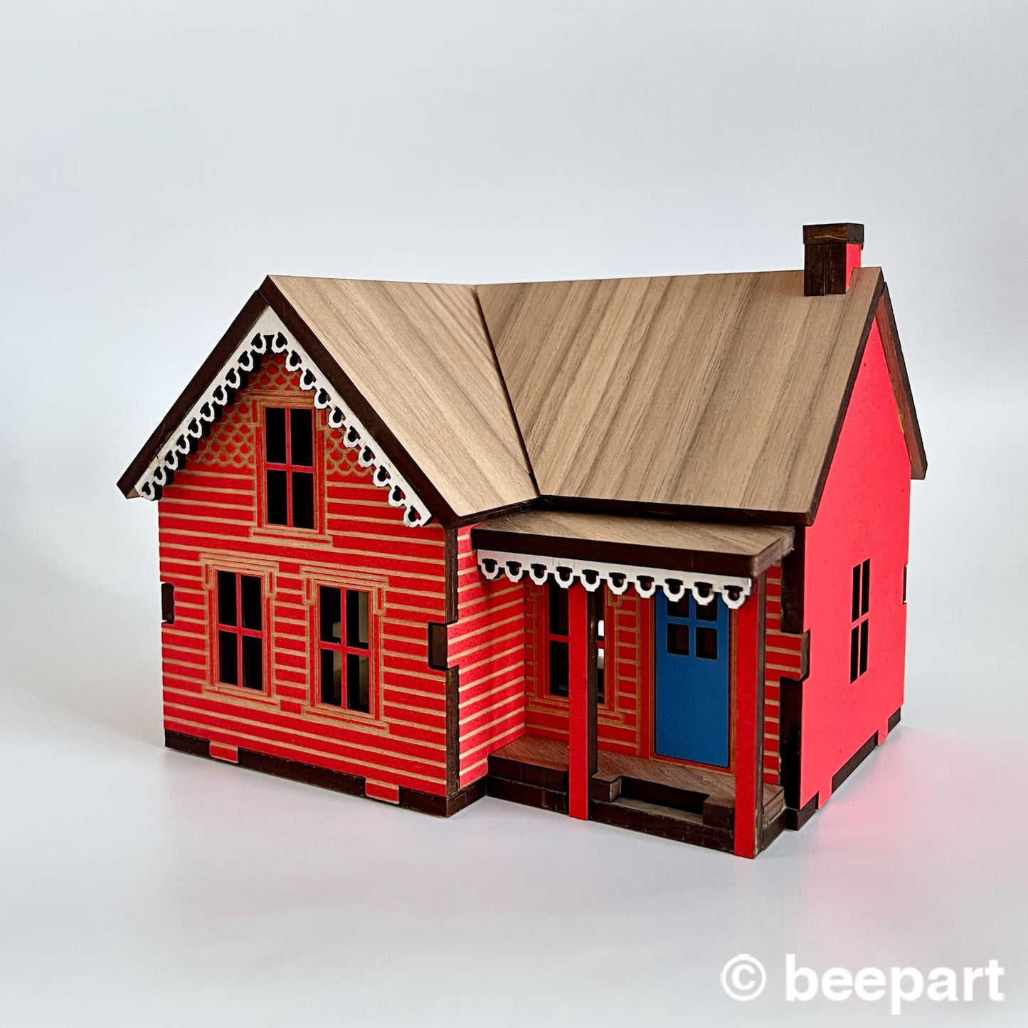 Wooden Farmhouse Miniature- Prince Edward Island Style 1:48 scale