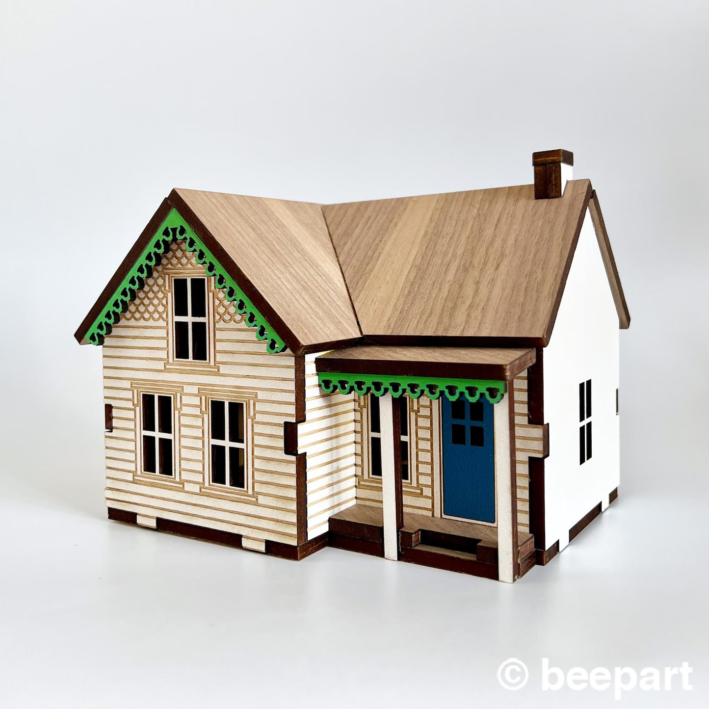 Wooden Farmhouse Miniature- Prince Edward Island Style 1:48 scale