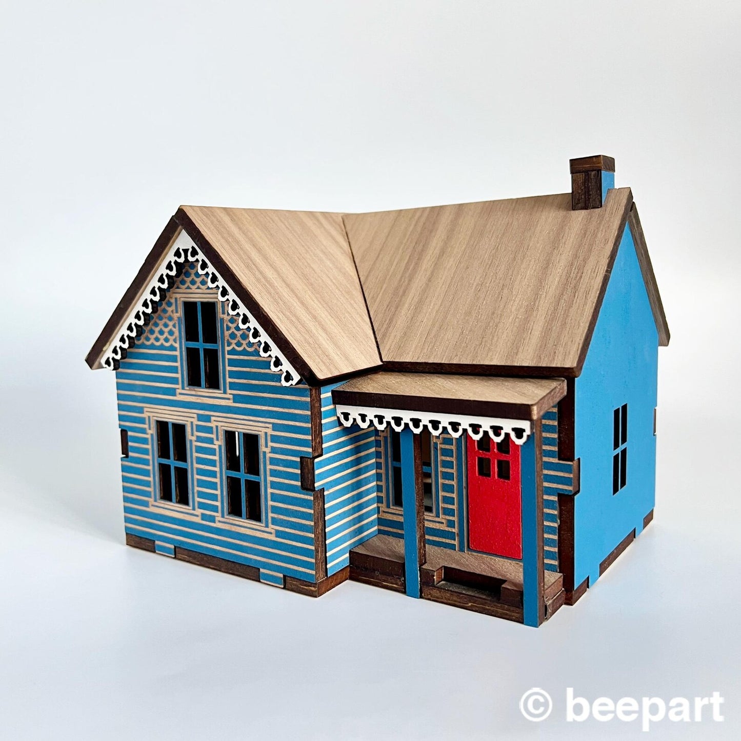 Wooden Farmhouse Miniature- Prince Edward Island Style 1:48 scale
