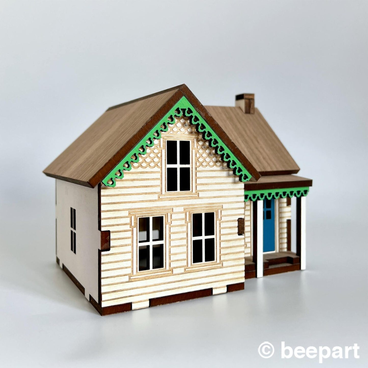Wooden Farmhouse Miniature- Prince Edward Island Style 1:48 scale