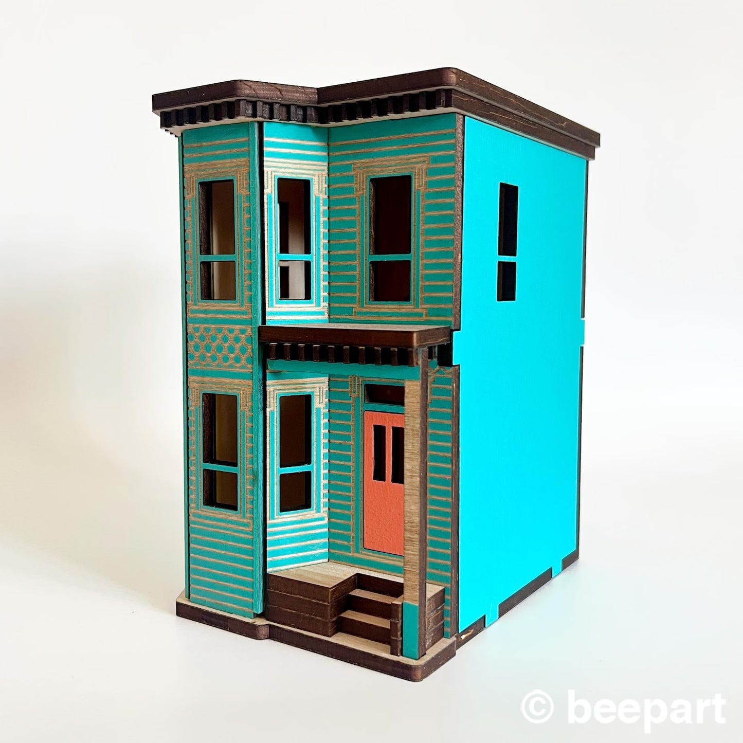 Build it Yourself Victorian Miniature House- Wood DIY booknook house 1:48 scale