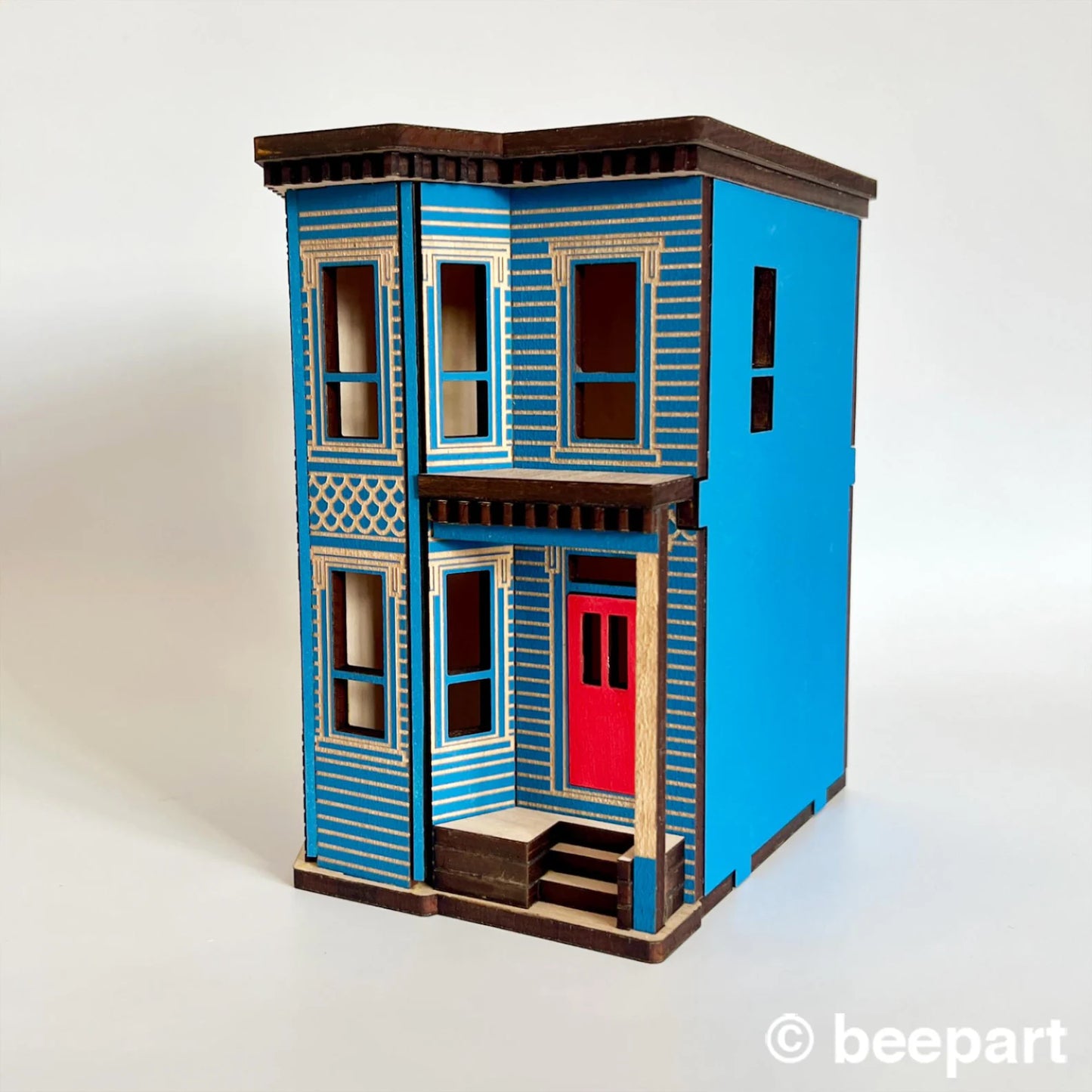 Build it Yourself Victorian Miniature House- Wood DIY booknook house 1:48 scale