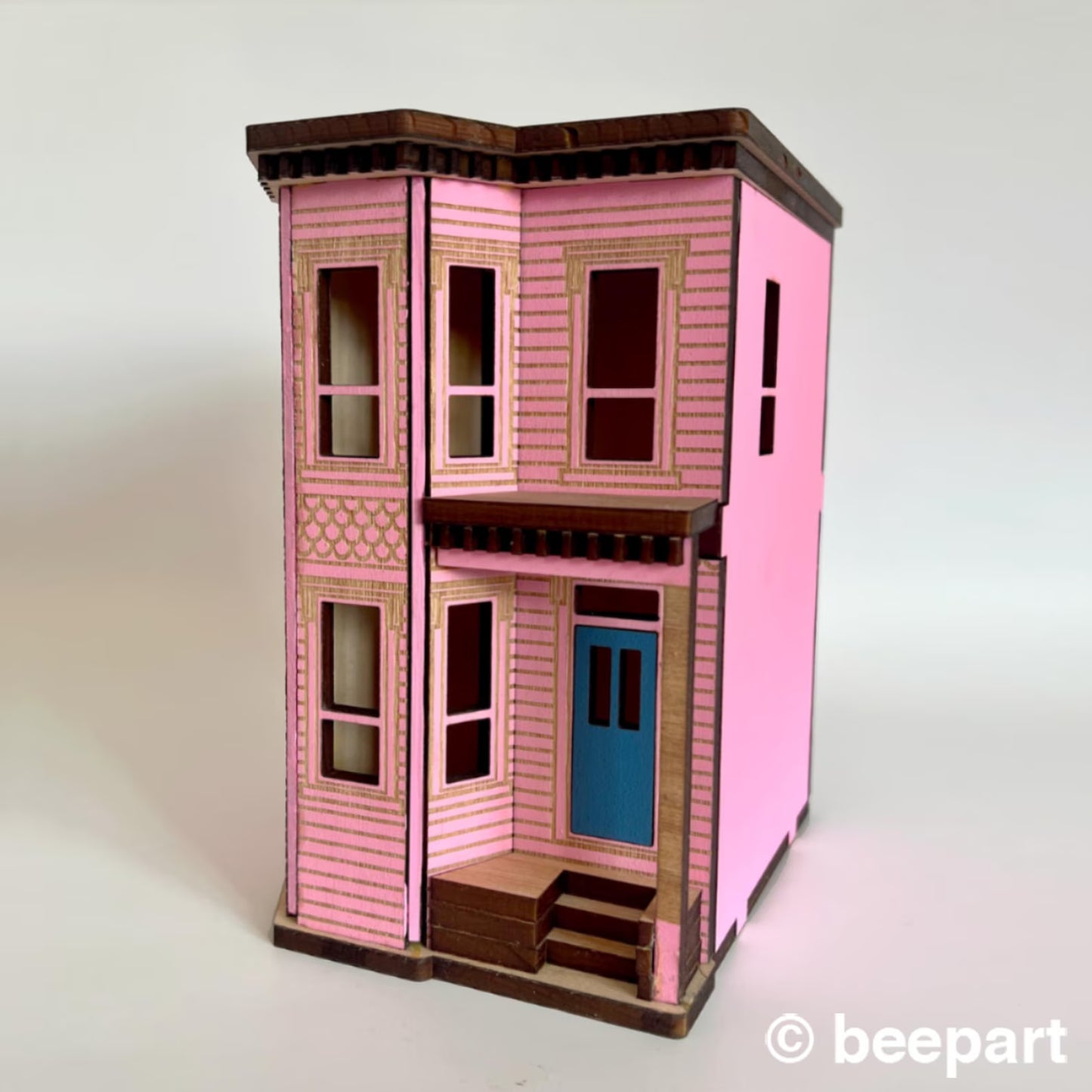 Build it Yourself Victorian Miniature House- Wood DIY booknook house 1:48 scale