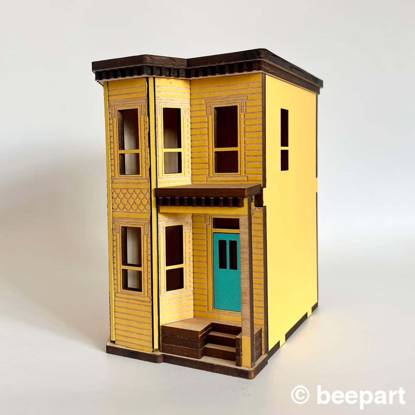 Build it Yourself Victorian Miniature House- Wood DIY booknook house 1:48 scale
