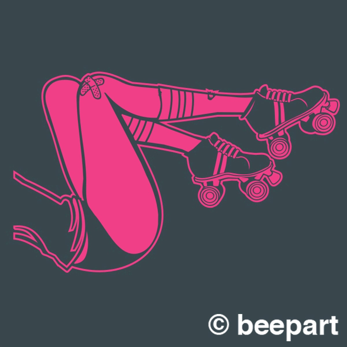 Roller Derby Legs Vinyl Decal | Car, Laptop & Window Sticker for Women