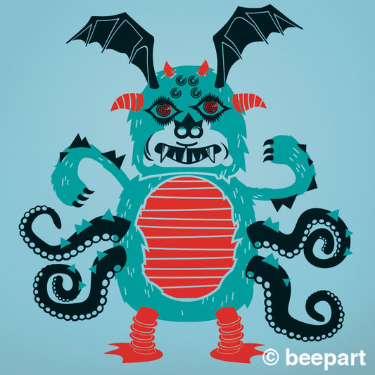 DIY Monster Wall Decal Kit – Make Your Own Monster Mural