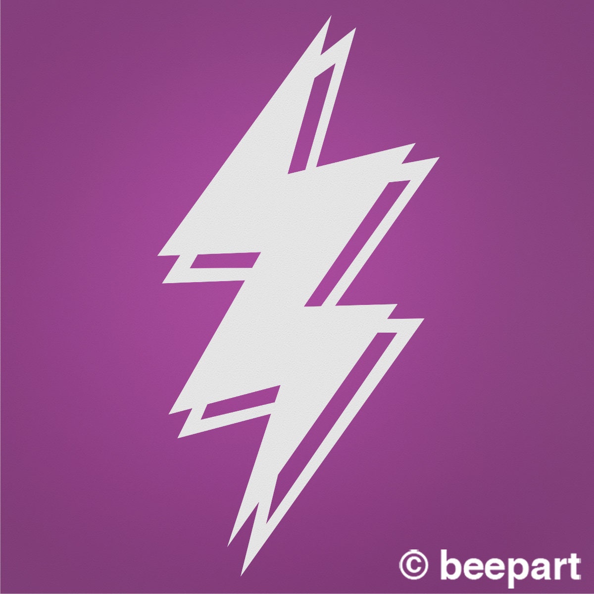 lightning bolt wall decal, lightning sticker, storm art, rock and roll art, 80s design, fun decor