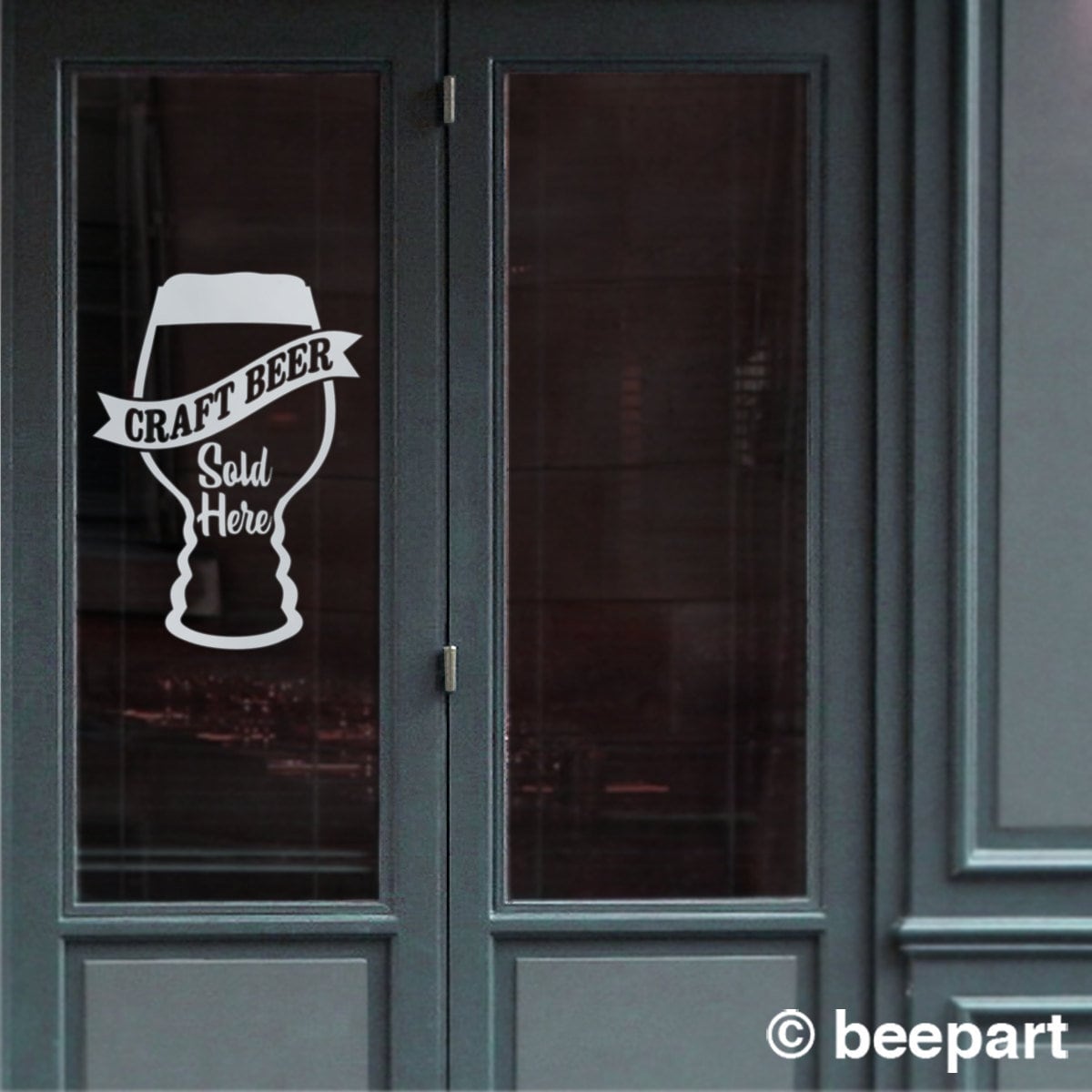 Craft Beer Window & Wall Decal Sign | Bar, Pub & Restaurant Signage