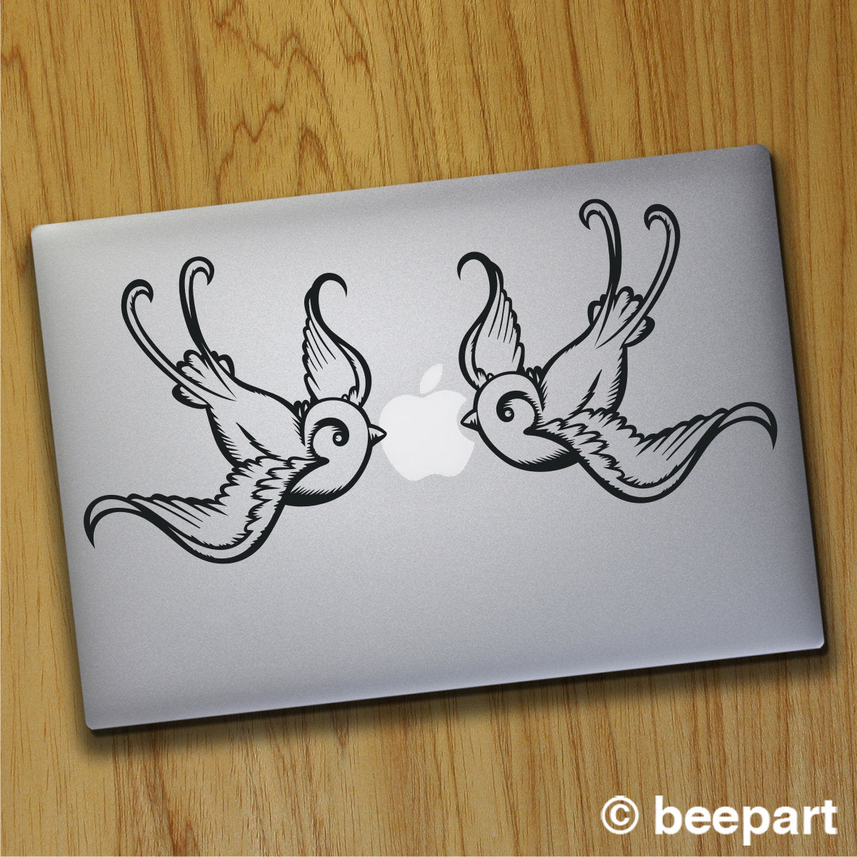 Swallow Traditional Tattoo Laptop Decal