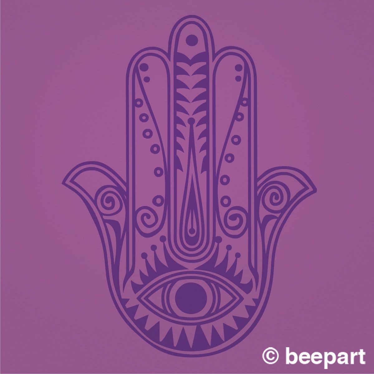 Large Hamsa Wall Decal | Yoga Studio & Living Room Decor