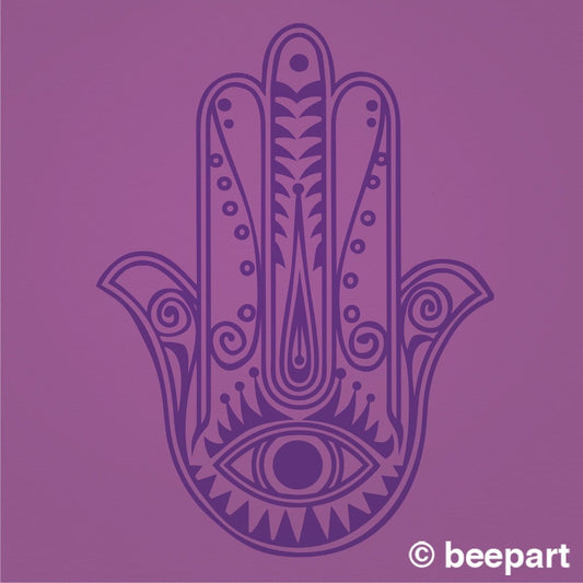 Large Hamsa Wall Decal | Yoga Studio & Living Room Decor