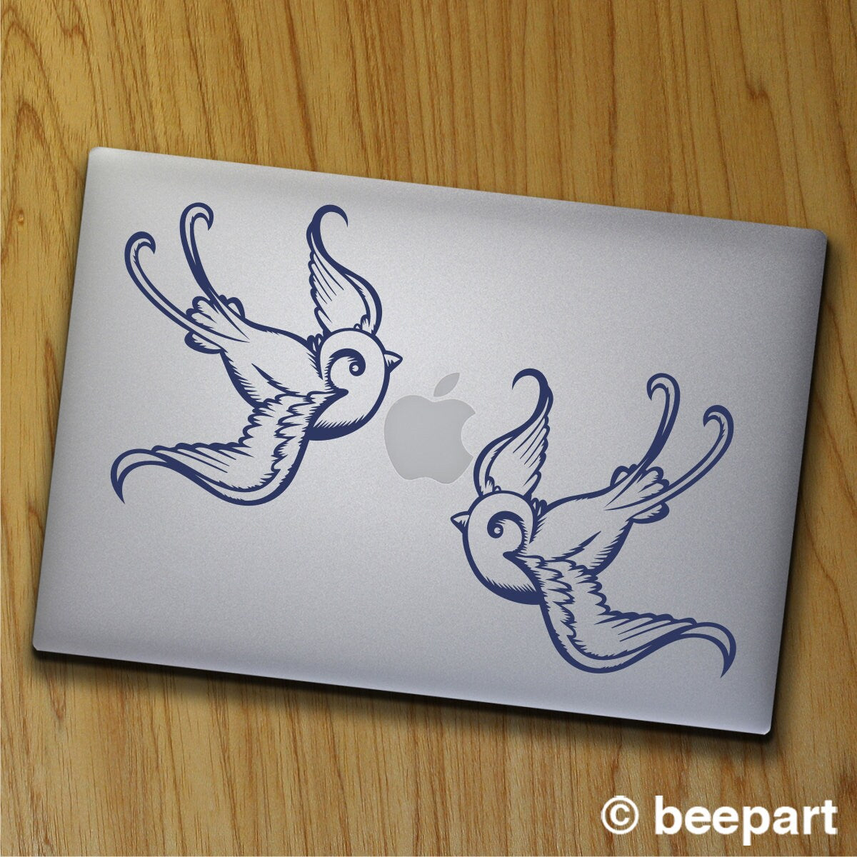 Swallow Traditional Tattoo Laptop Decal