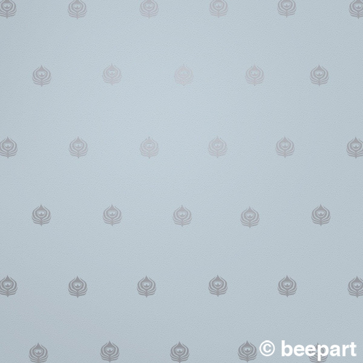 Peacock Feather Wall Decals | Art Deco Vinyl Decal Pattern Set | beepart