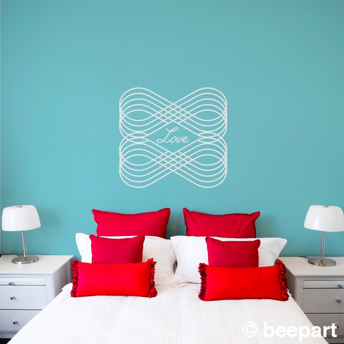 Eternal Love Wall Decal | Custom Infinity Script Home & Nursery Decor