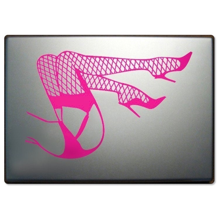 pin up legs laptop decal, burlesque art, pin up legs laptop sticker, FREE SHIPPING