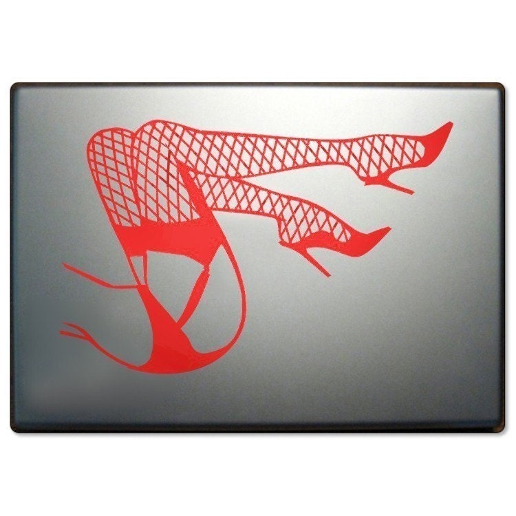 pin up legs laptop decal, burlesque art, pin up legs laptop sticker, FREE SHIPPING
