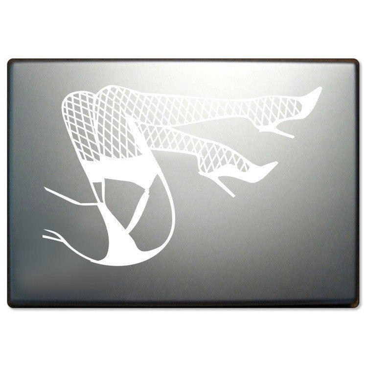 pin up legs laptop decal, burlesque art, pin up legs laptop sticker, FREE SHIPPING