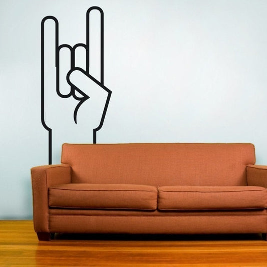 Rock On Hand Wall Decal | Heavy Metal & Rock Music Vinyl Sticker
