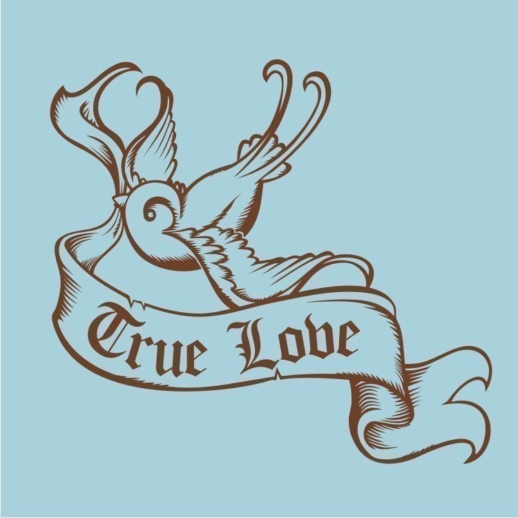 Swallow Tattoo Custom Banner Vinyl Wall Decal