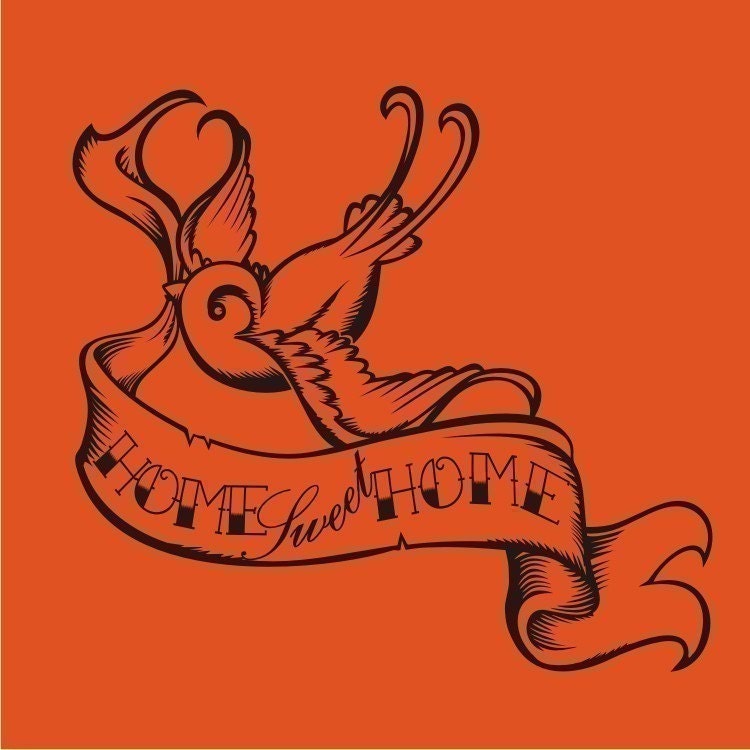 Swallow Tattoo Custom Banner Vinyl Wall Decal