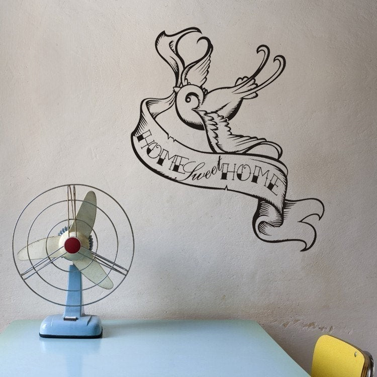Swallow Tattoo Custom Banner Vinyl Wall Decal
