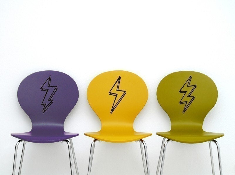 Lightning Bolt Vinyl Sticker 3-Pack | Decals for Walls, Laptops & More