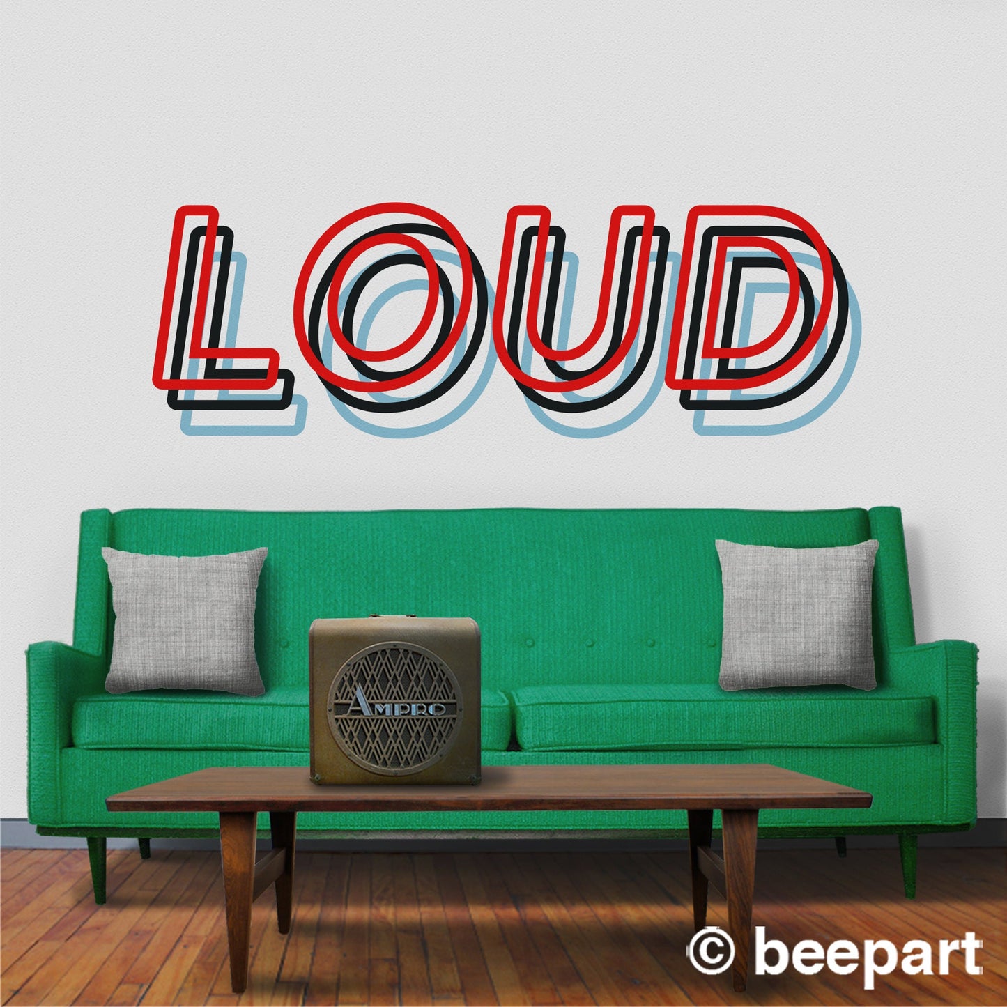 Custom Word Wall Decal – 3D Style Lettering