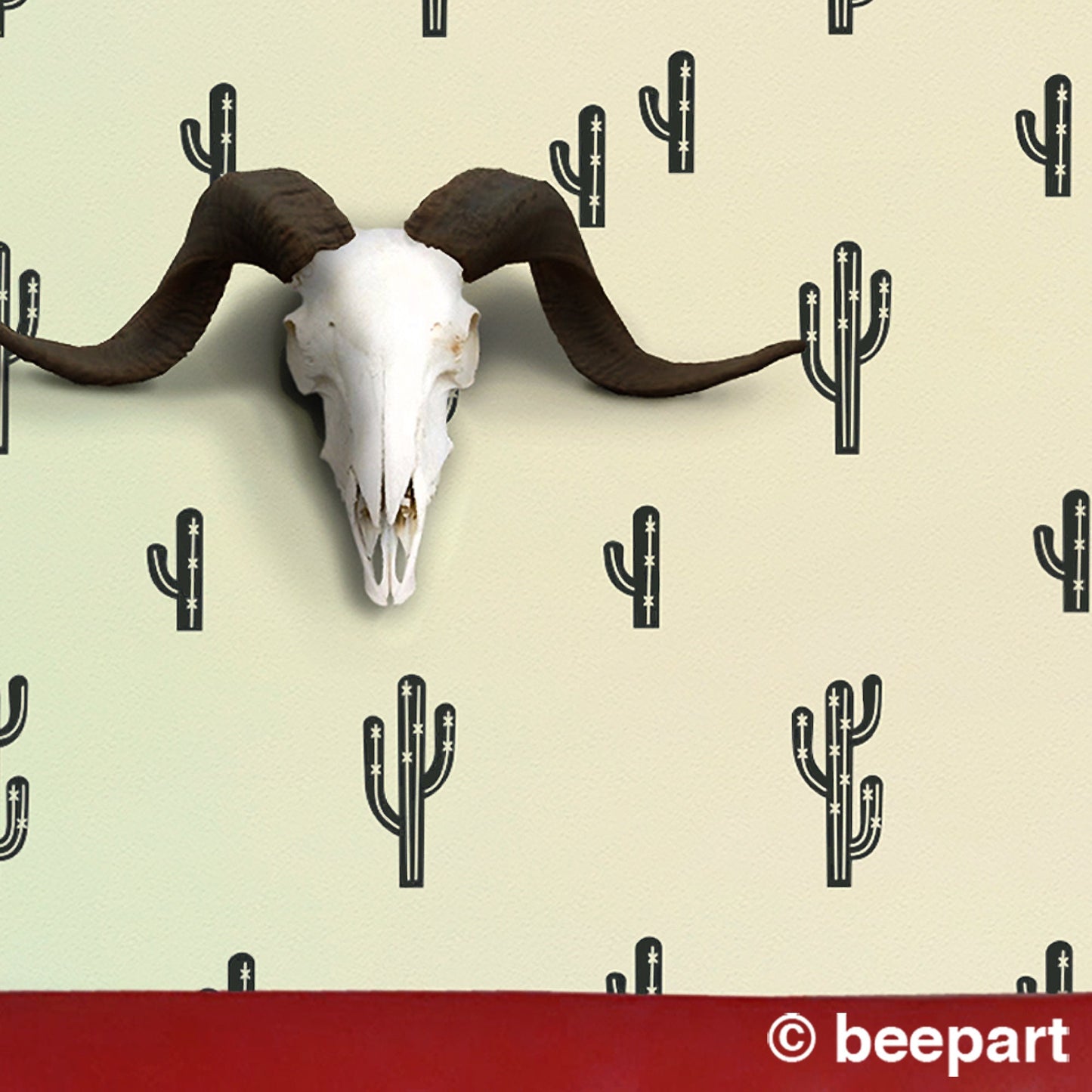 Cactus Wall Decal Set | Southwestern Desert Art for Living Room & Home