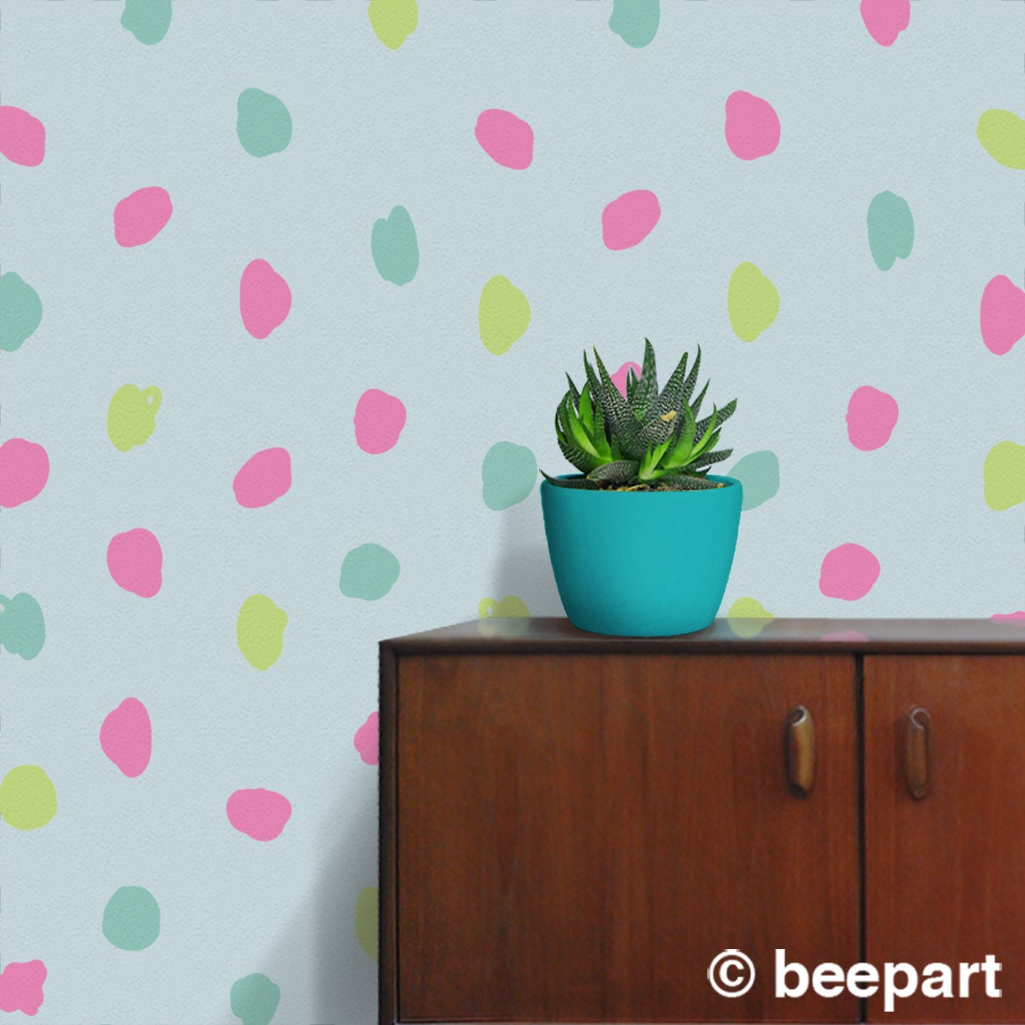 Paint Daubs Polka Dot Wall Decal Set | Modern Pattern Decals