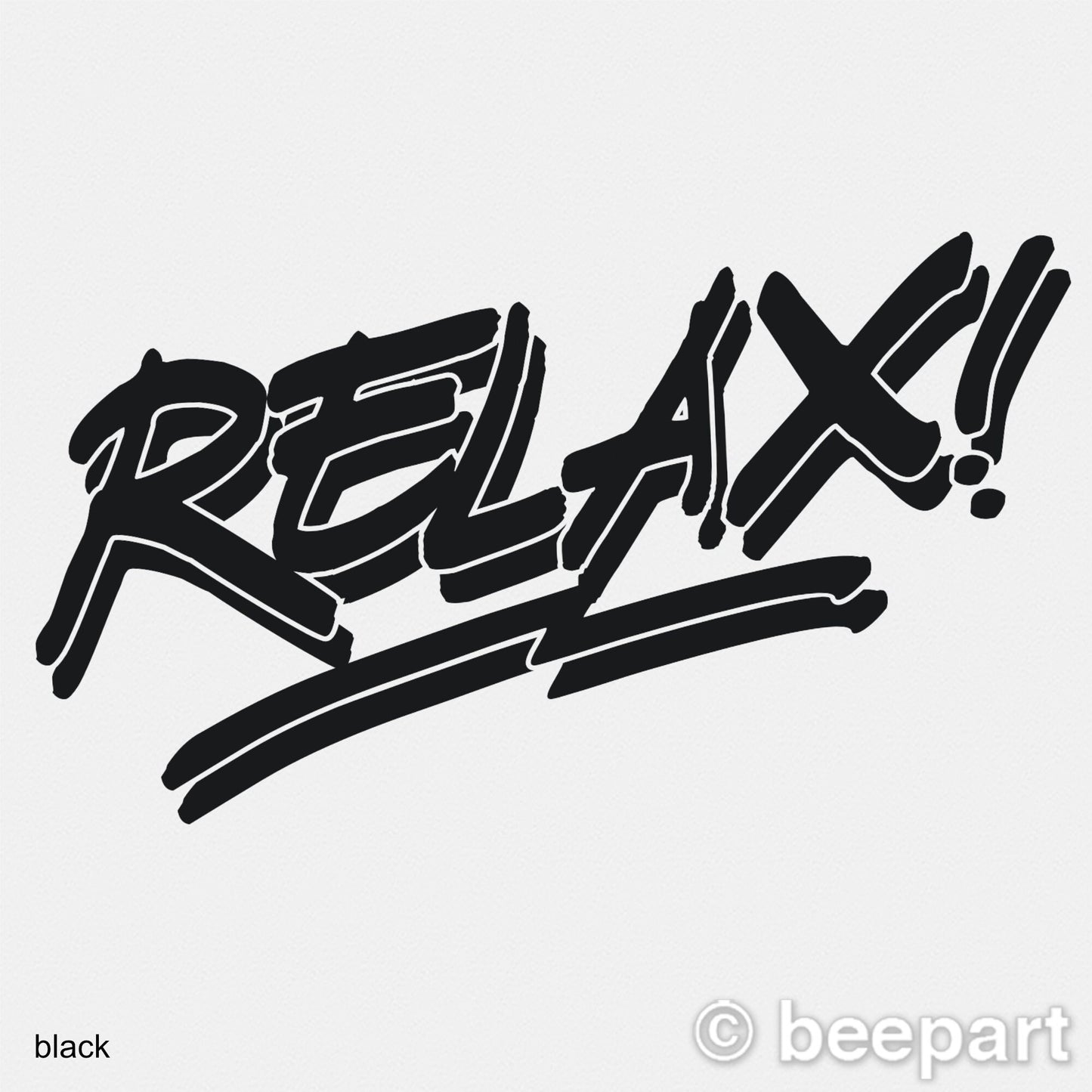 RELAX! Wall Decal | 80s Retro Vinyl Quote Sticker – Frankie Goes to Hollywood
