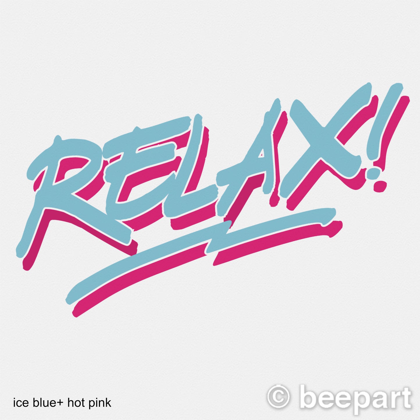 RELAX! Wall Decal | 80s Retro Vinyl Quote Sticker – Frankie Goes to Hollywood