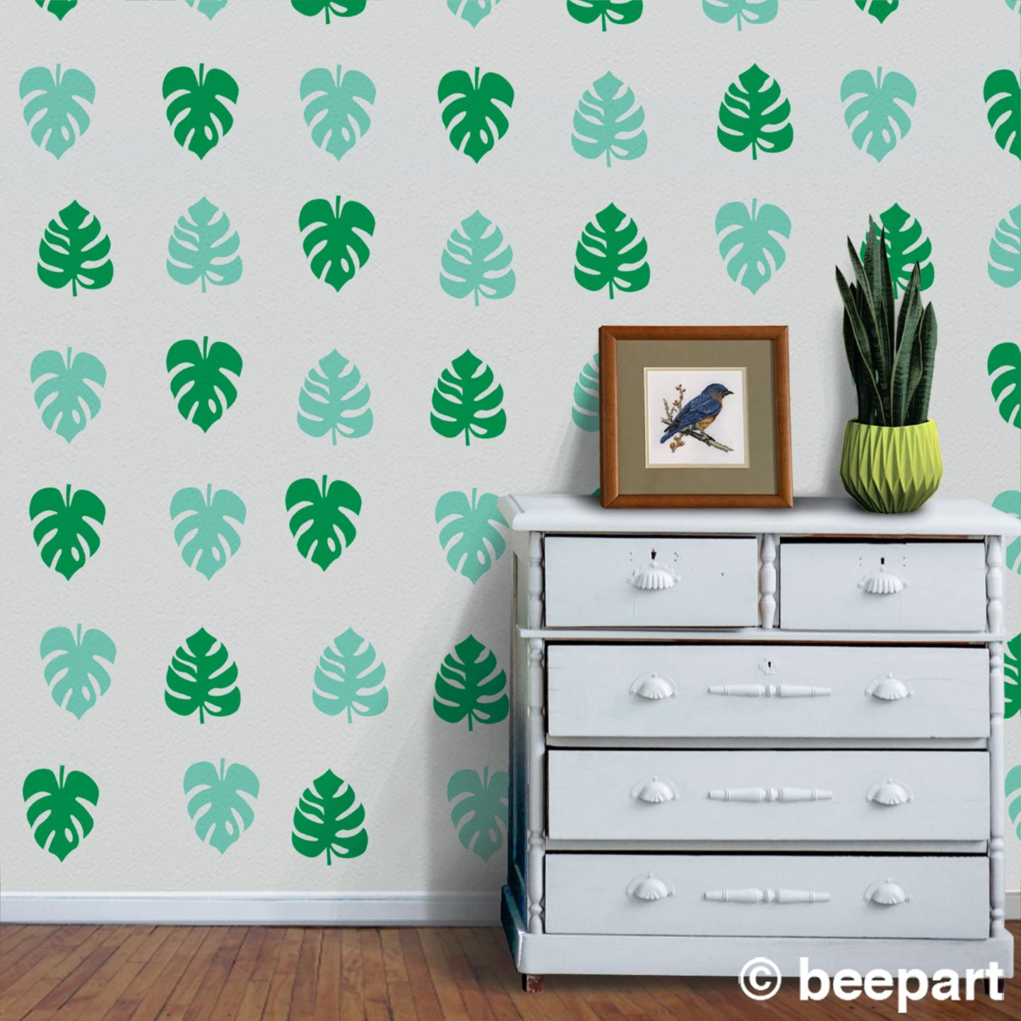 Monstera Leaf Wall Decal Set