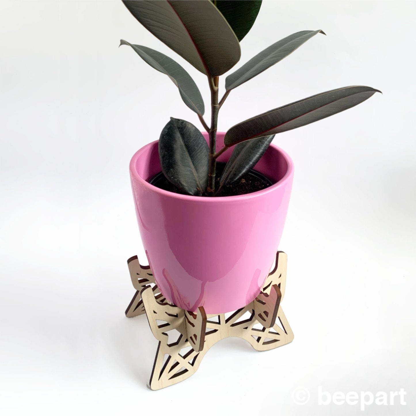 Wood plant stand for 6" pot indoor plant holder ornate wooden plant stand contemporary interior design house plant holder
