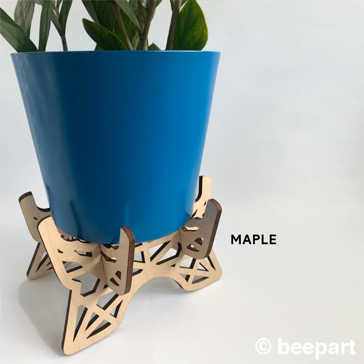 Eiffel Wood Plant Stand – Ornate Indoor Plant Holder for 5–6" Pots