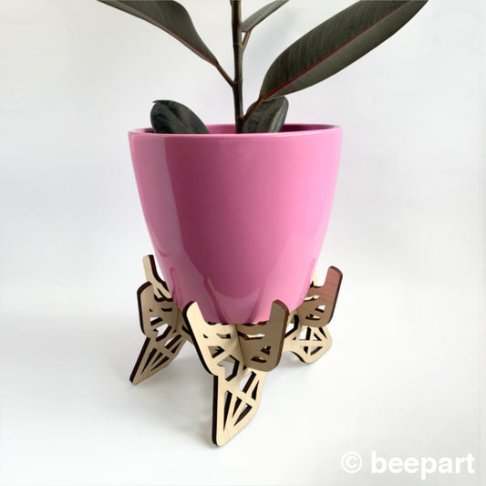 Wood plant stand for 6" pot indoor plant holder ornate wooden plant stand contemporary interior design house plant holder