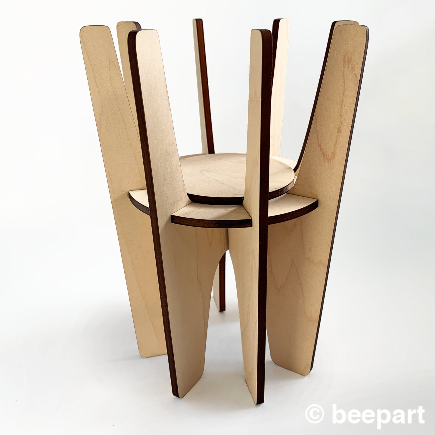 MONTCLAIR Mid-Century Modern Plant Stand – Indoor Wood Plant Pedestal