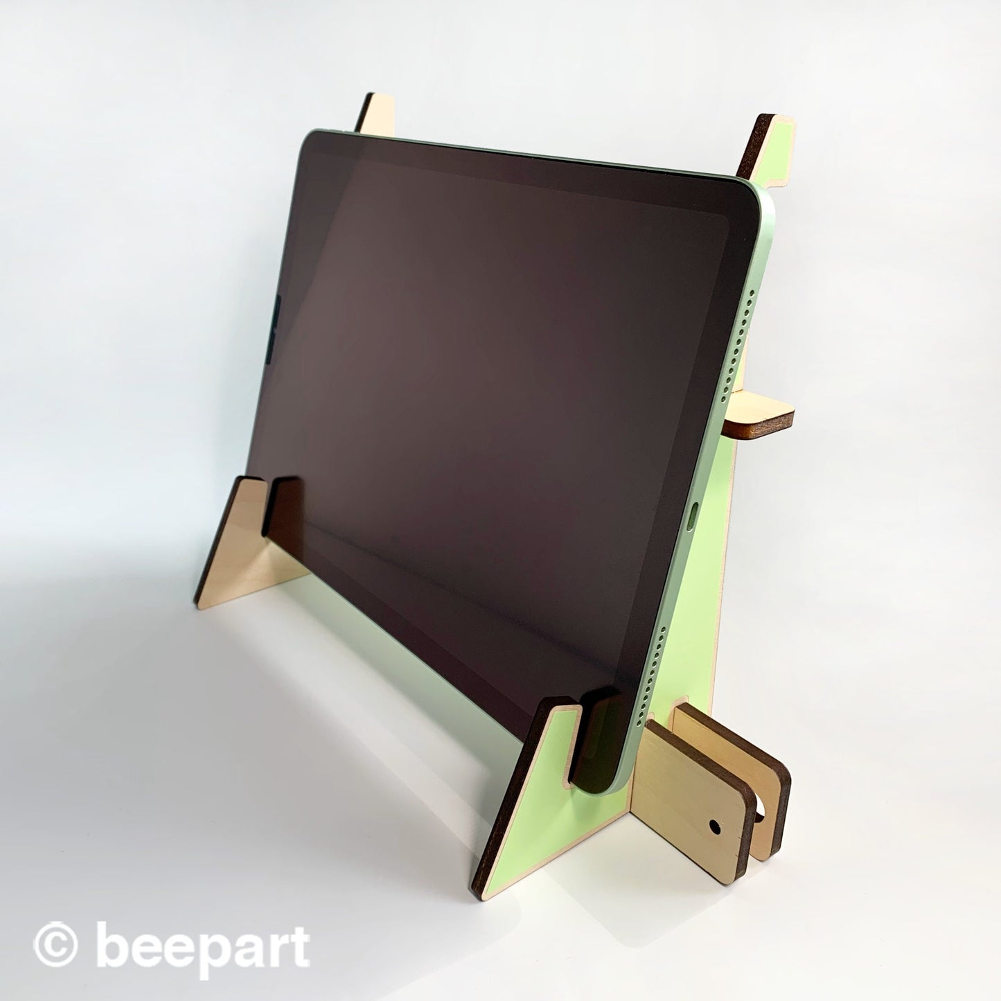 XR 3000 Wood Tablet Stand – Dual-Function iPad & Drawing Stand with Stylus Holder