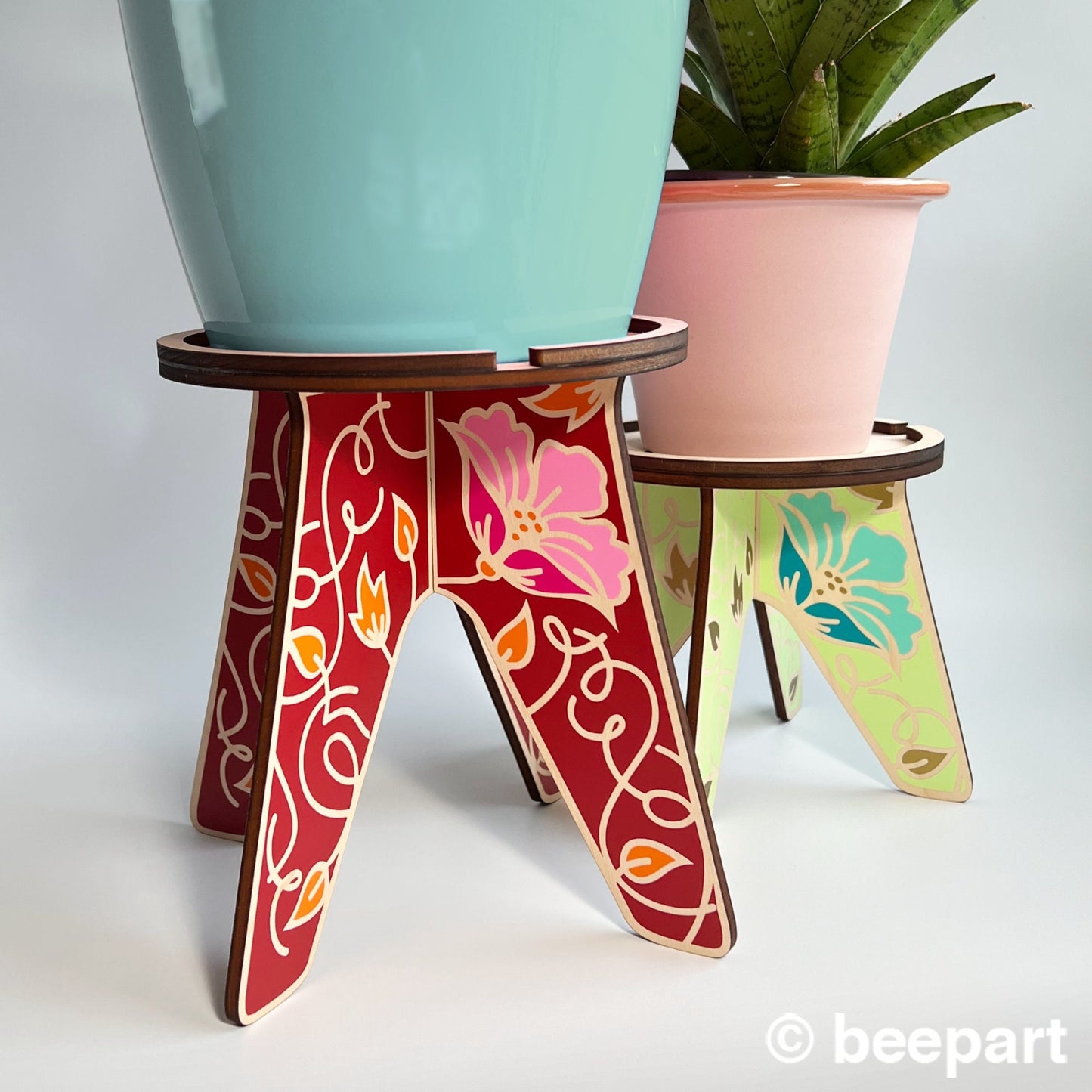 CLEMENTINE Wooden Plant Stand