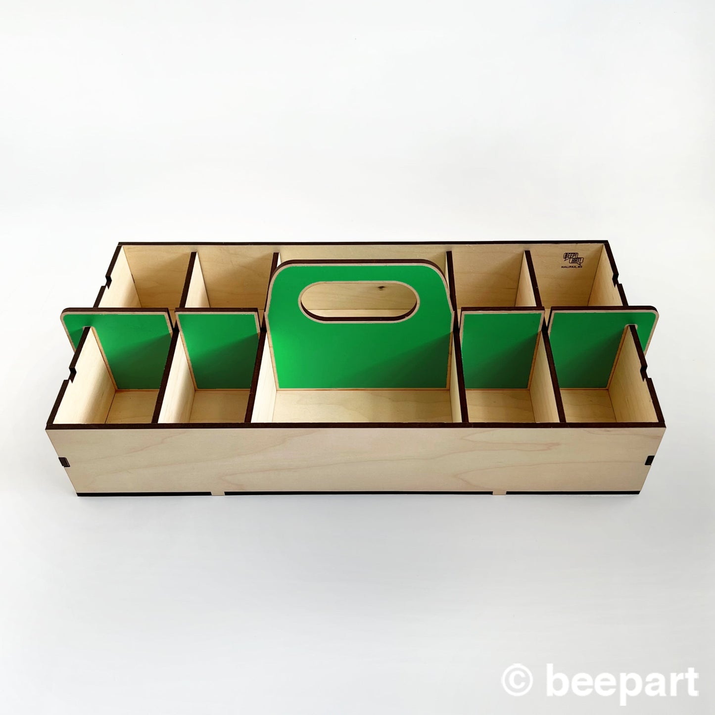 KRAFTBUCKIT art supplies organizer, craft caddy, desk organizer, wood tool box, wooden art container, craft organizer, tool kit