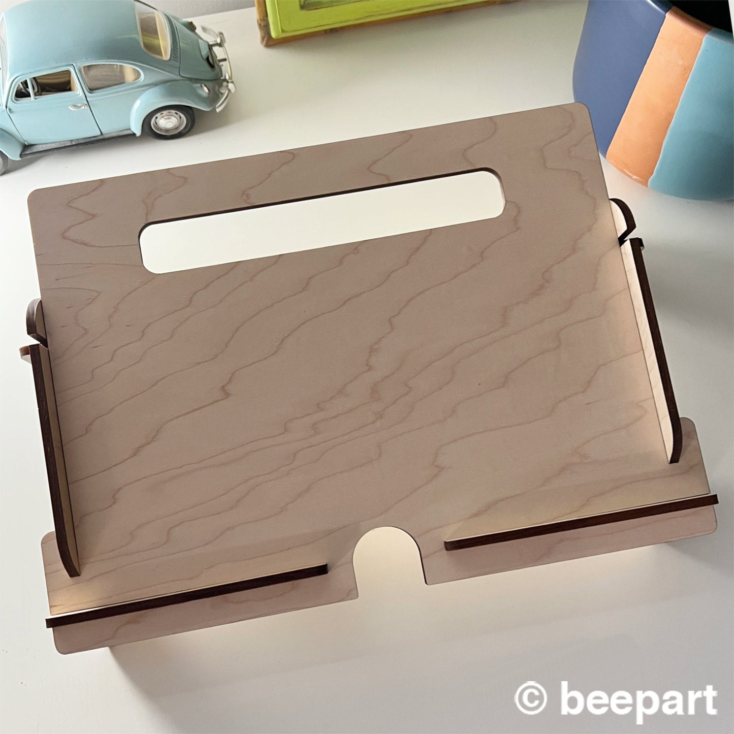 Wood laptop stand Macbook stand custom color laptop holder home office accessory for desk laptop ergonomics for standing desk