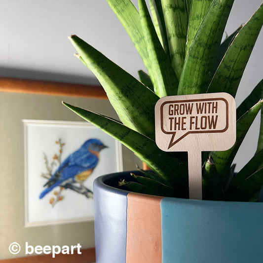 Wood plant sticks, funny plant stakes, wooden plant markers, plant quotes, indoor plant stakes