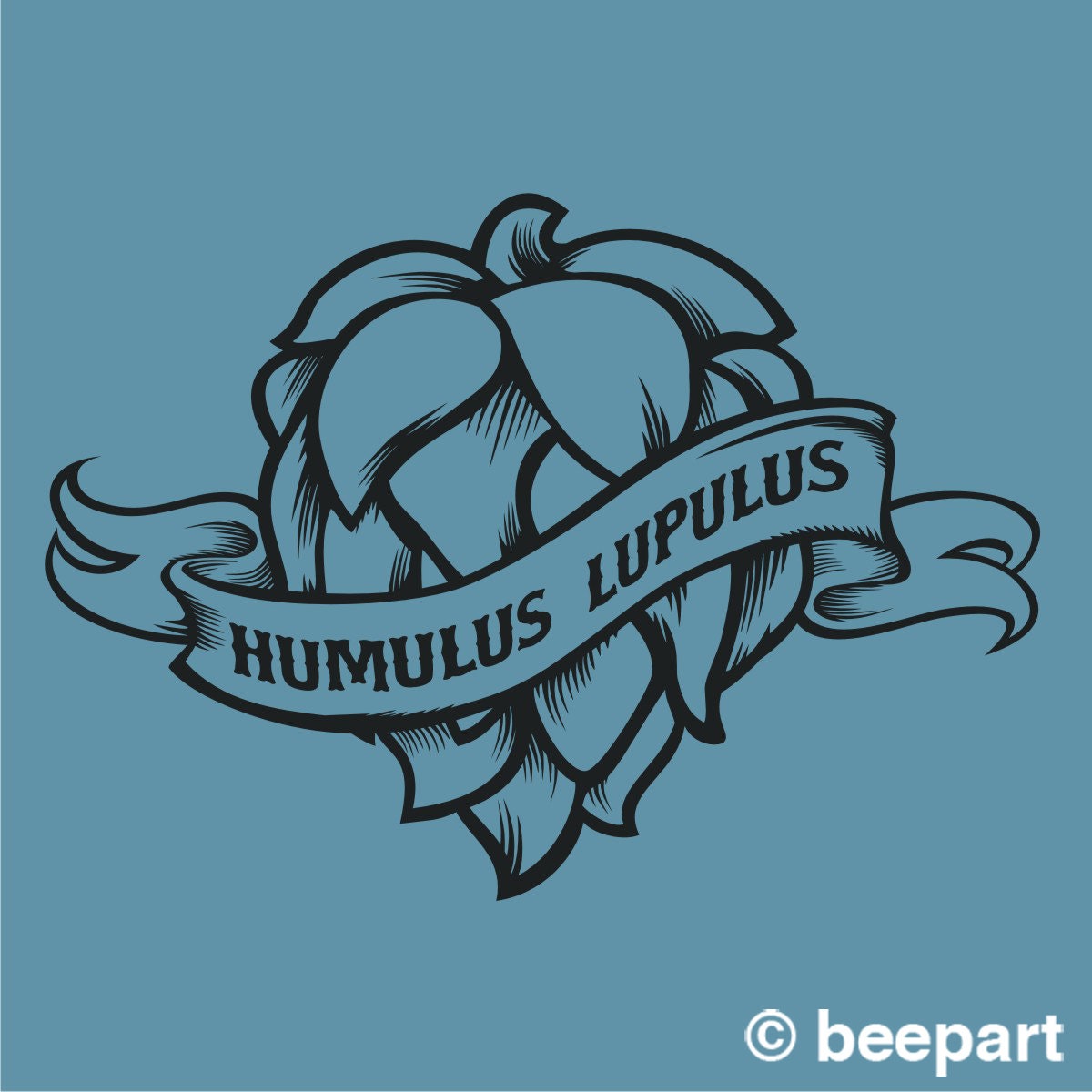 Craft beer fridge decal- hops kegerator sticker, mini fridge decal, beer wall decal, beer sticker, home brewer art, beer fridge decal