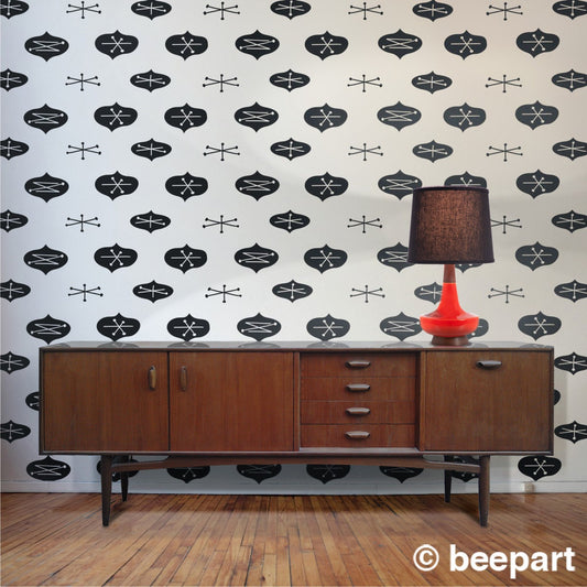 Mid Century Modern Wall Decal Set
