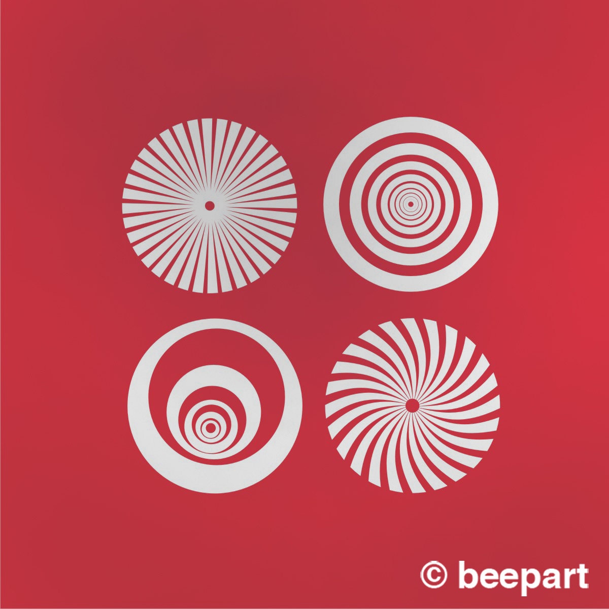 op art wall decal set, optical art sticker, geometric wall decal, optical illusion wall decor, psychedelic vinyl sticker art, FREE SHIPPING