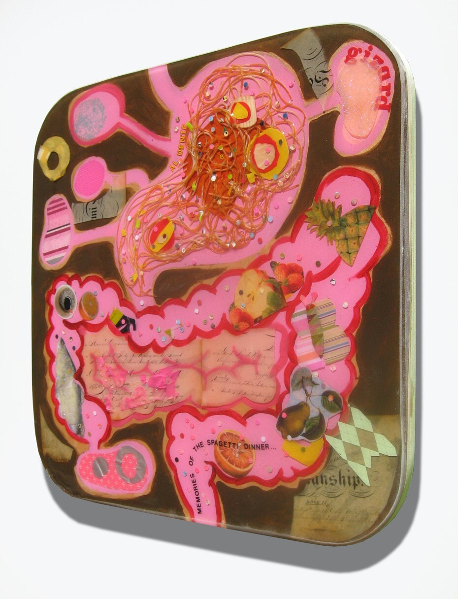 memories of the spagetti dinner decoupage